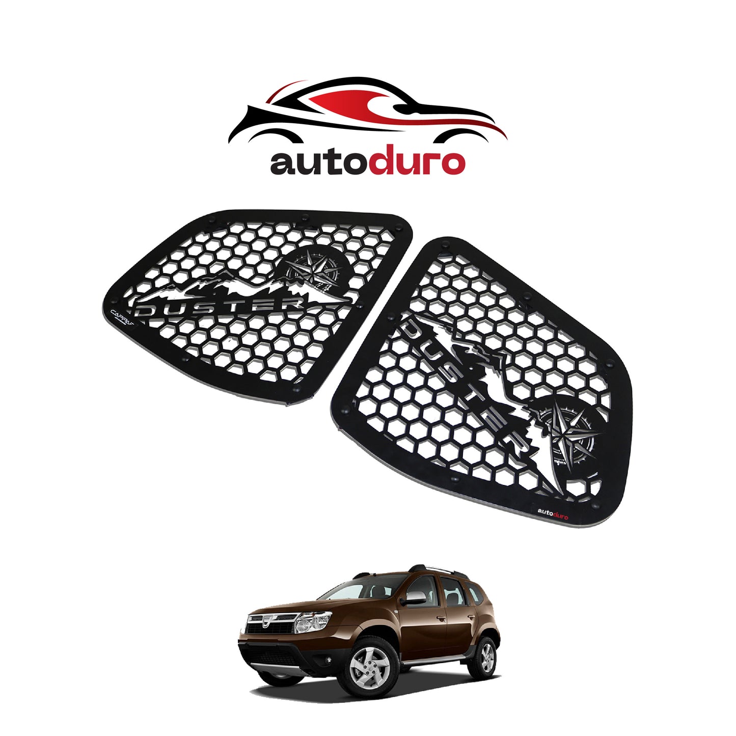 Autoduro Dacia Duster 2010 - 2017 Metal Quarter Window 2pcs - 42210210-010017-10011301_2