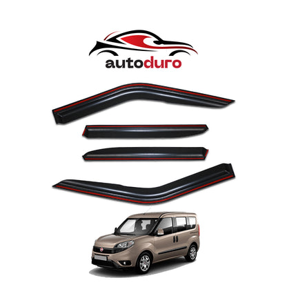 Autoduro Fiat Doblo 2015 - 2022 Window Wind Deflectors 4pcs - 45290315-010019-20010101_5