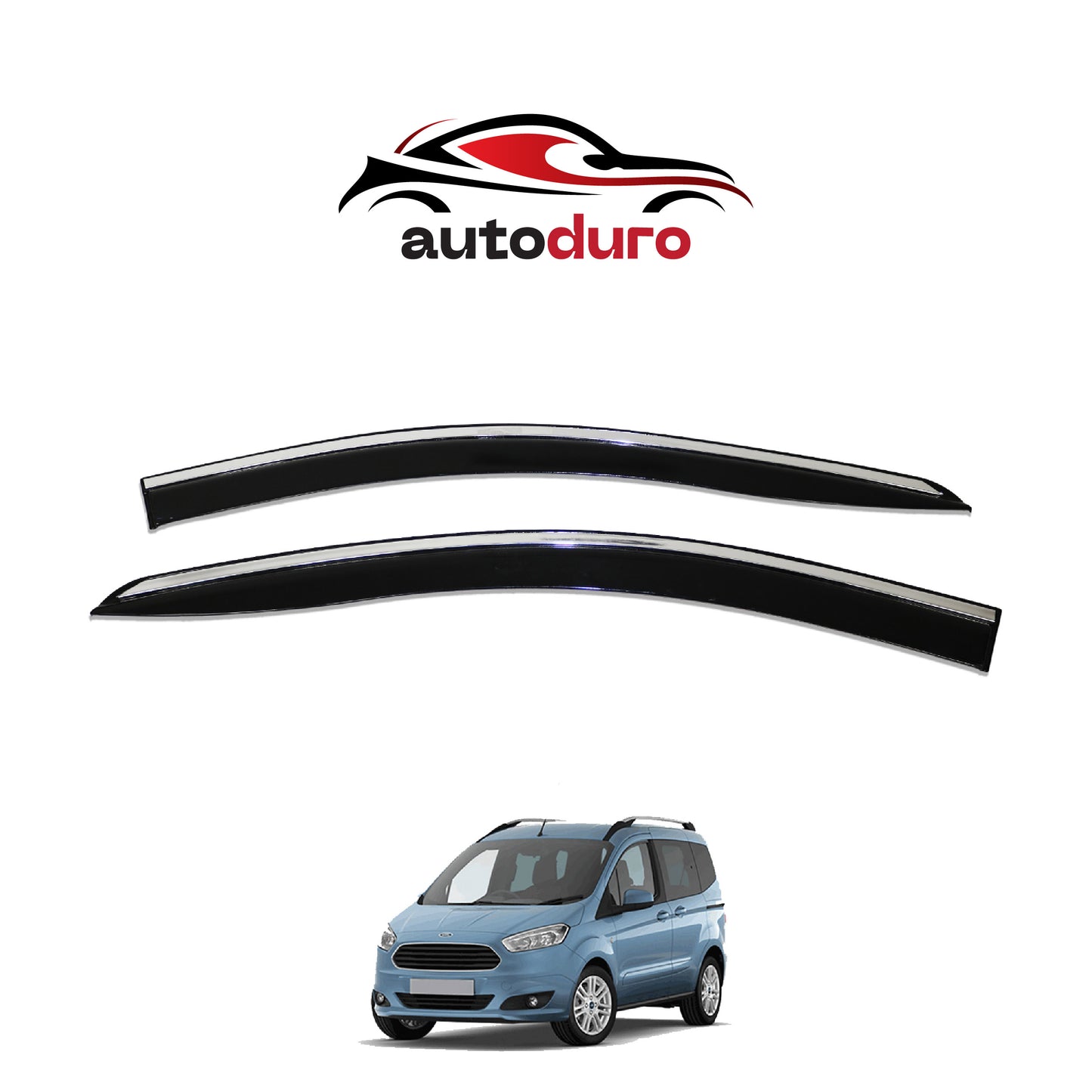 Autoduro Ford Courier 2014 - 2018 Window Wind Deflectors 4pcs - 45300214-010019-20010101_15