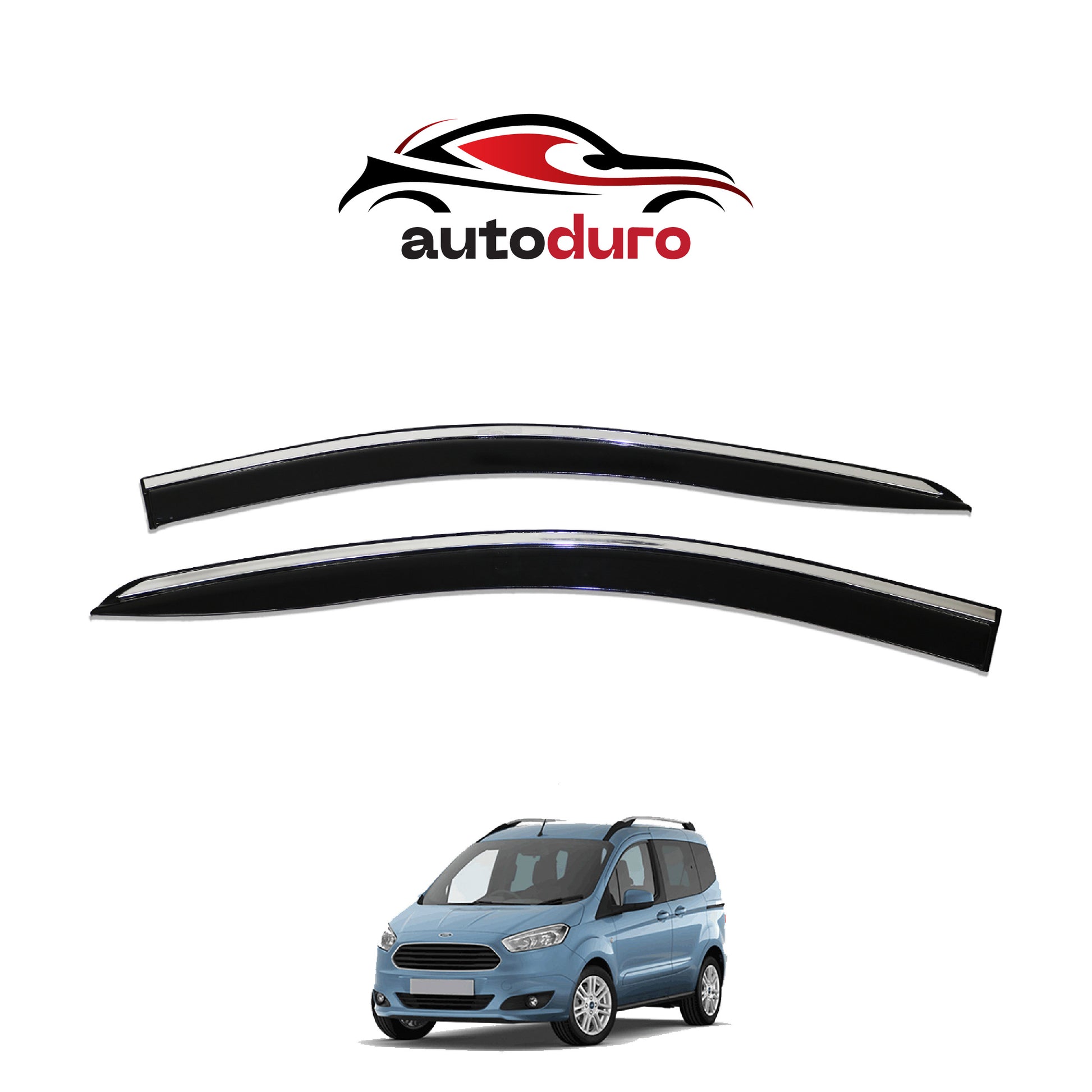 Autoduro Ford Courier 2014 - 2018 Window Wind Deflectors 4pcs - 45300214-010019-20010101_15