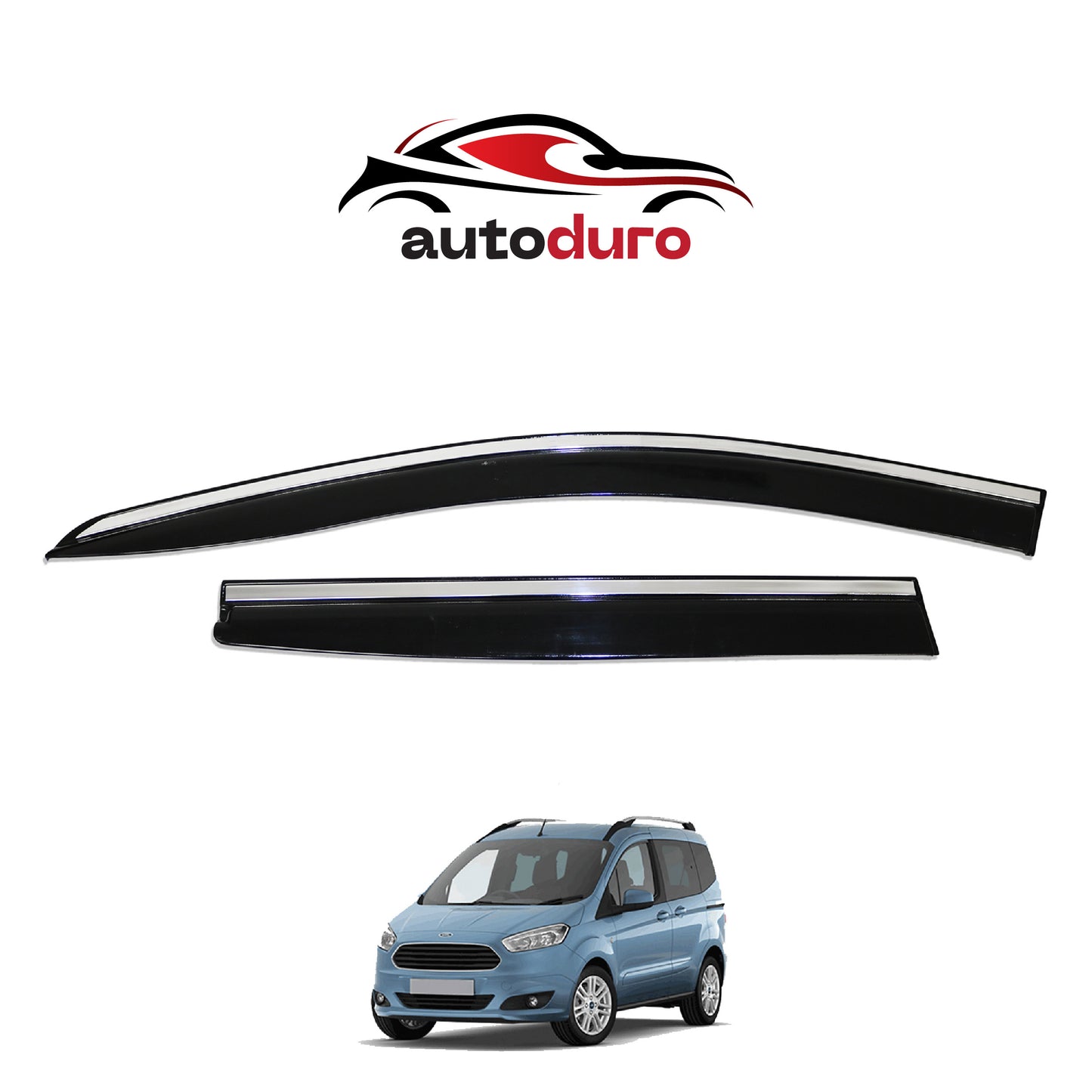 Autoduro Ford Courier 2014 - 2018 Window Wind Deflectors 4pcs - 45300214-010019-20010101_17