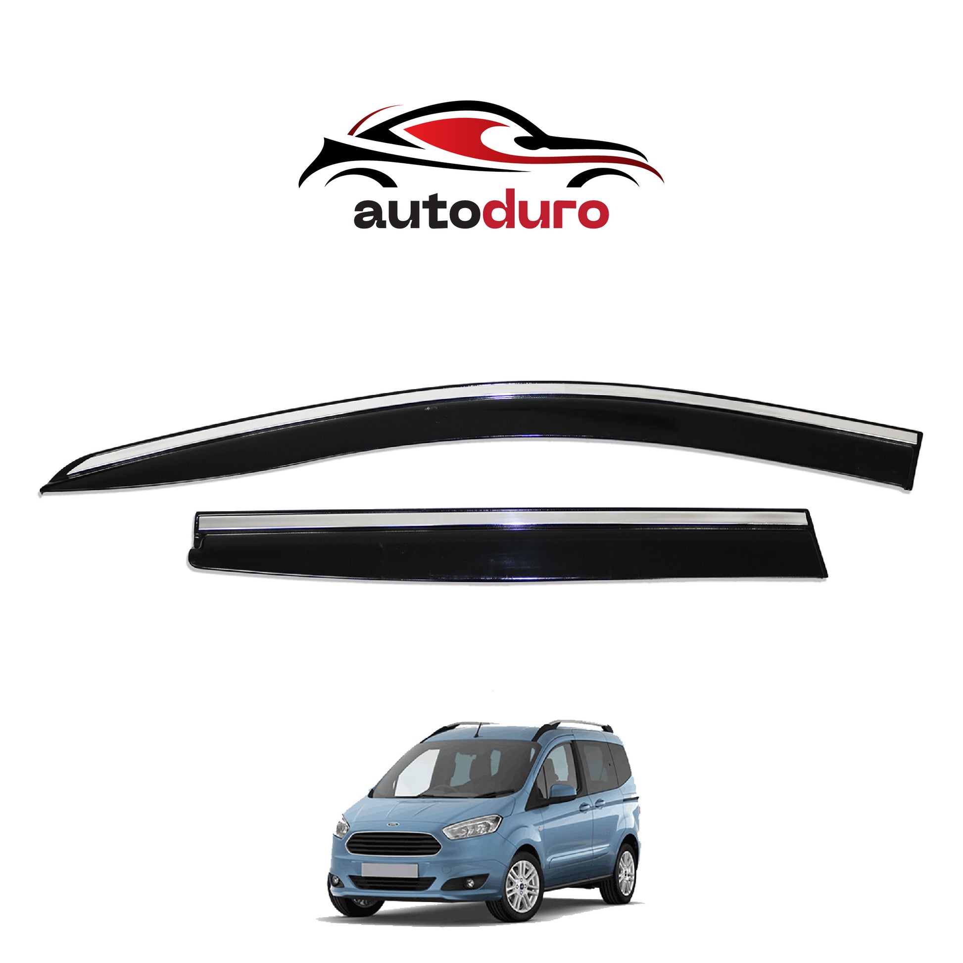 Autoduro Ford Courier 2014 - 2018 Window Wind Deflectors 4pcs - 45300214-010019-20010101_17