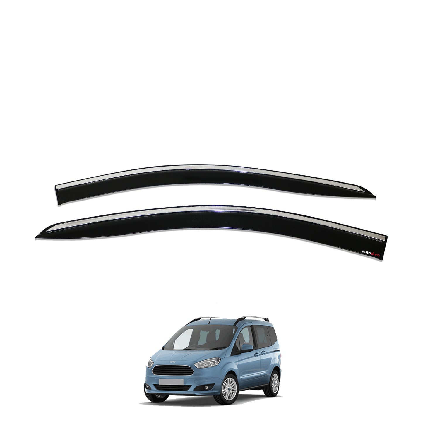 Autoduro Ford Courier 2014 - 2018 Window Wind Deflectors 4pcs - 45300214-010019-20010101_2