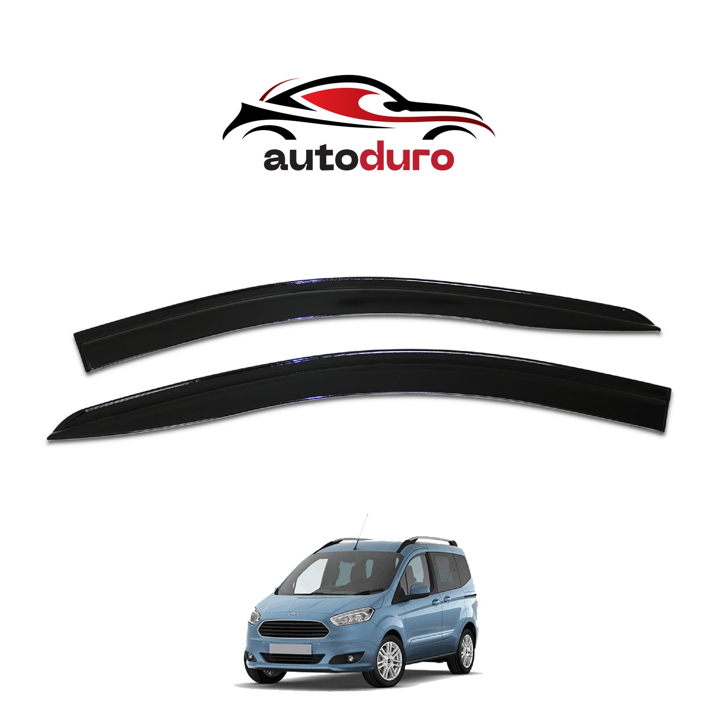 Autoduro Ford Courier 2014 - 2018 Window Wind Deflectors 4pcs - 45300214-010019-20010101_23