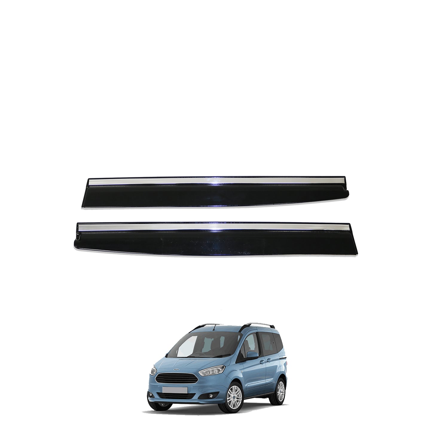 Autoduro Ford Courier 2014 - 2018 Window Wind Deflectors 4pcs - 45300214-010019-20010101_3