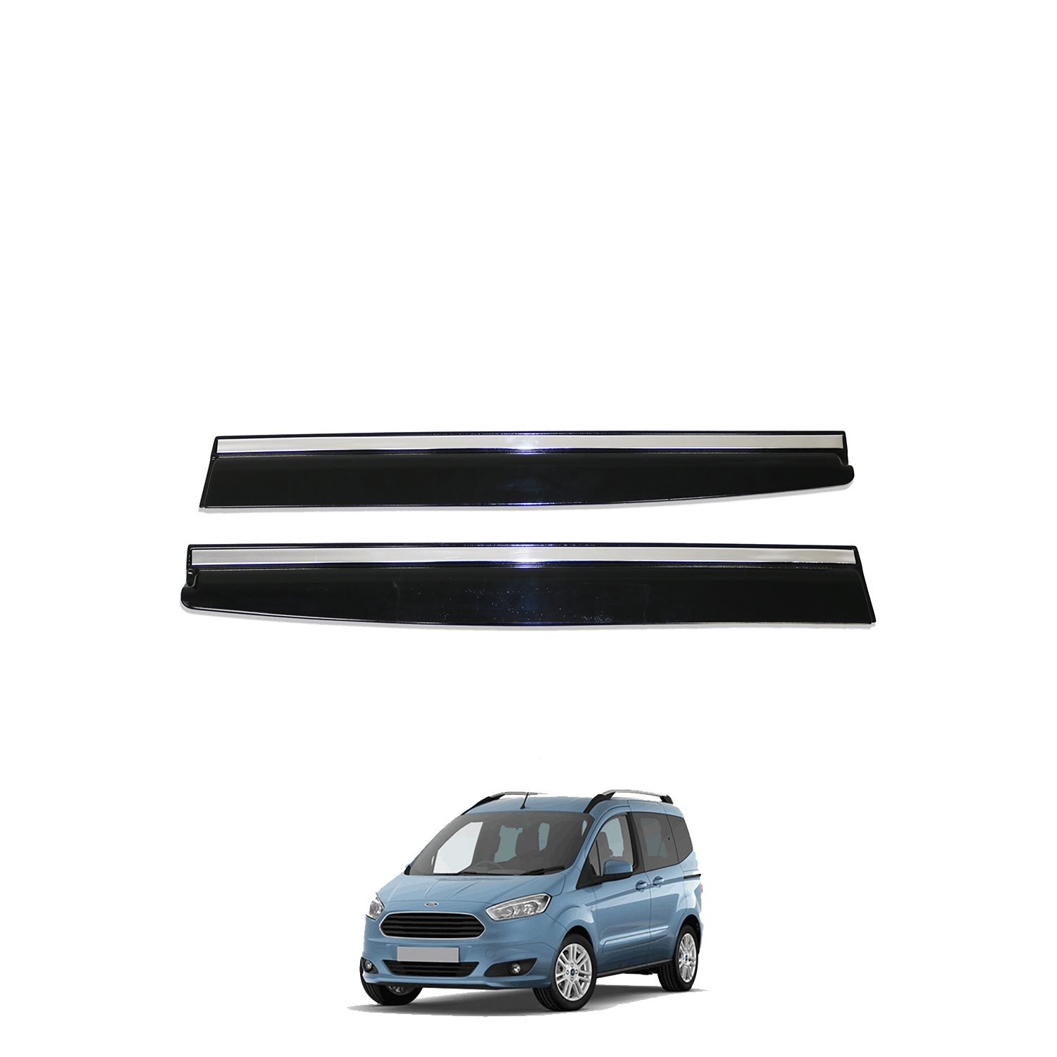 Autoduro Ford Courier 2014 - 2018 Window Wind Deflectors 4pcs - 45300214-010019-20010101_3