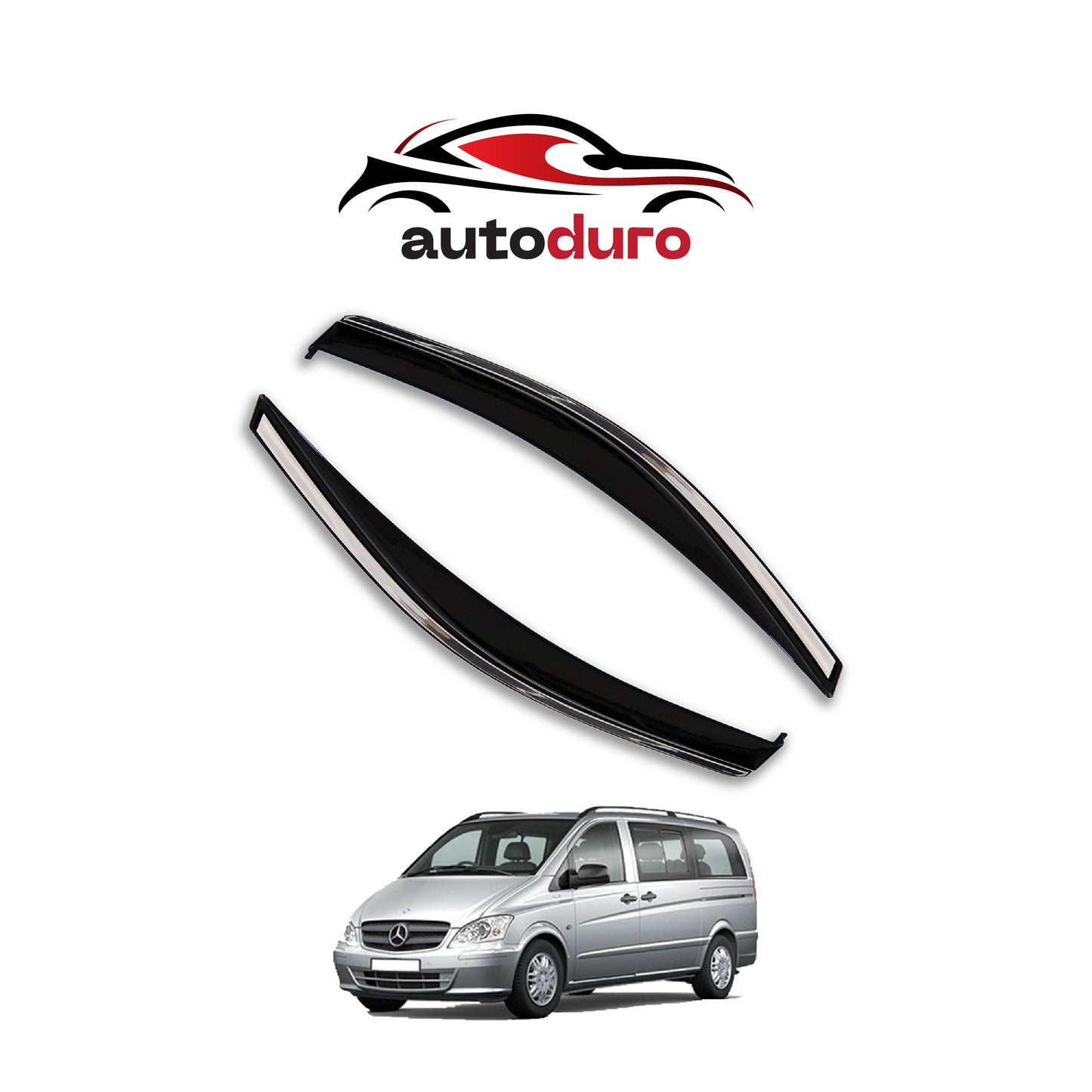 Autoduro Ford Custom 2023 Onwards Window Wind Deflectors 2pcs - 45301323-020017-20010101_12