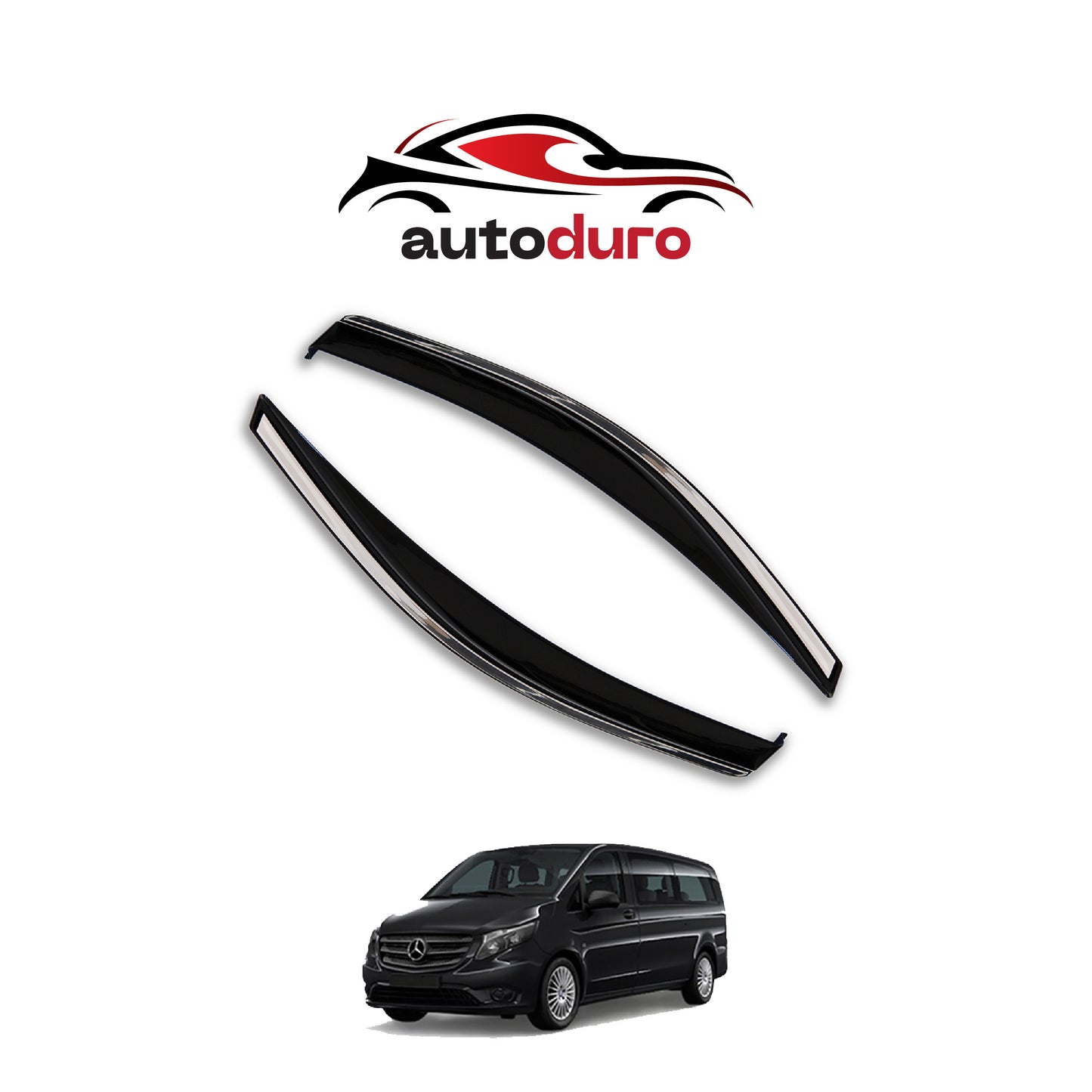 Autoduro Ford Custom 2023 Onwards Window Wind Deflectors 2pcs - 45301323-020017-20010101_13