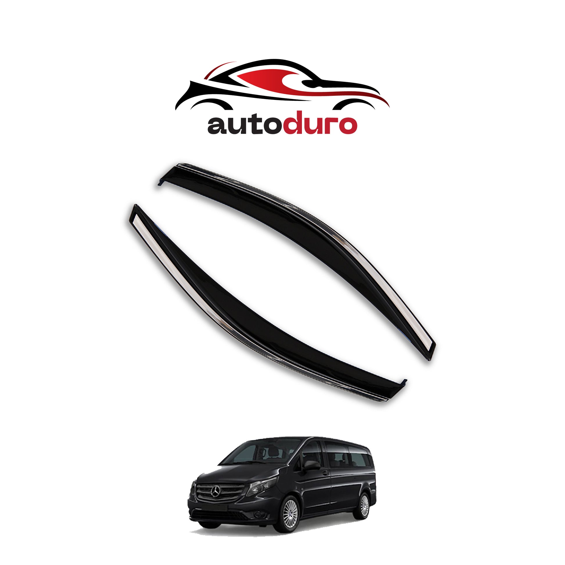 Autoduro Ford Custom 2023 Onwards Window Wind Deflectors 2pcs - 45301323-020017-20010101_13
