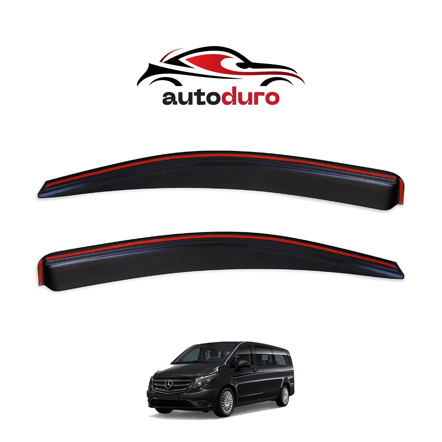 Autoduro Ford Custom 2023 Onwards Window Wind Deflectors 2pcs - 45301323-020017-20010101_18