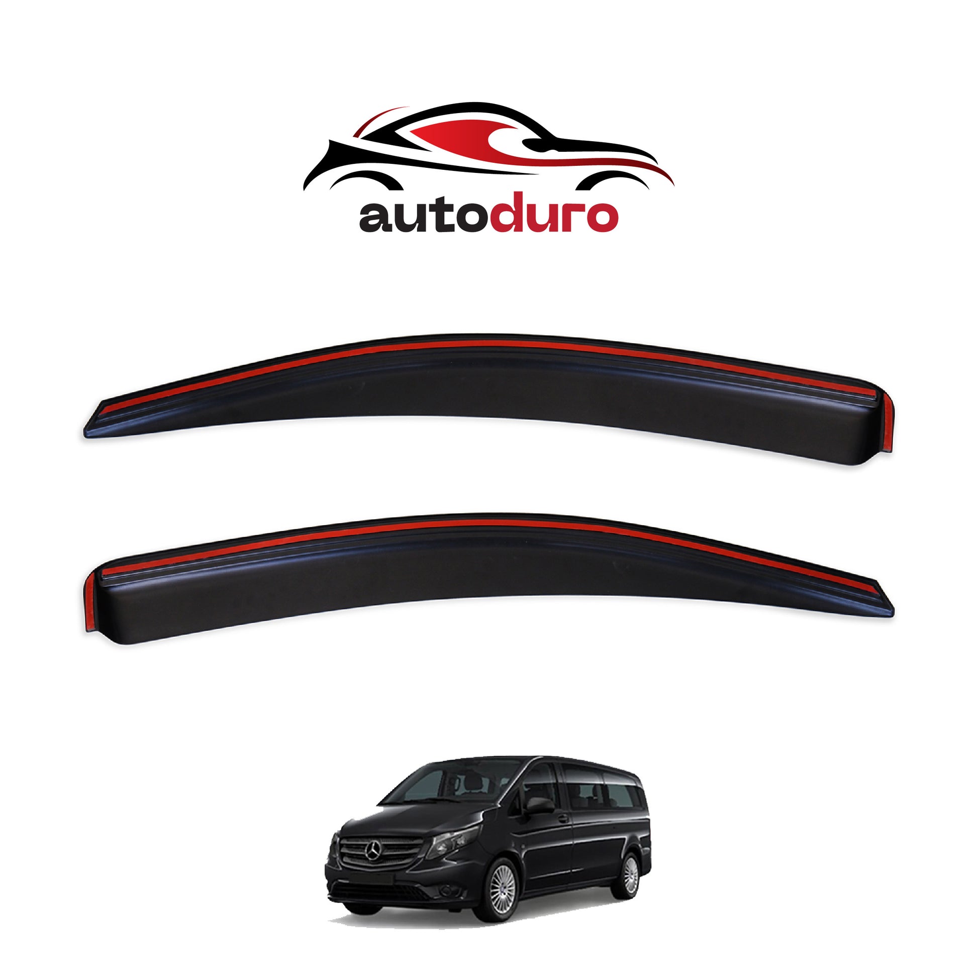 Autoduro Ford Custom 2023 Onwards Window Wind Deflectors 2pcs - 45301323-020017-20010101_18