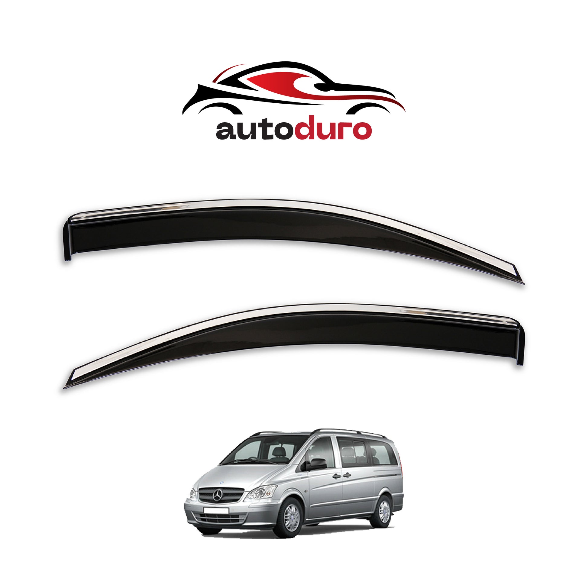 Autoduro Ford Custom 2023 Onwards Window Wind Deflectors 2pcs - 45301323-020017-20010101_2