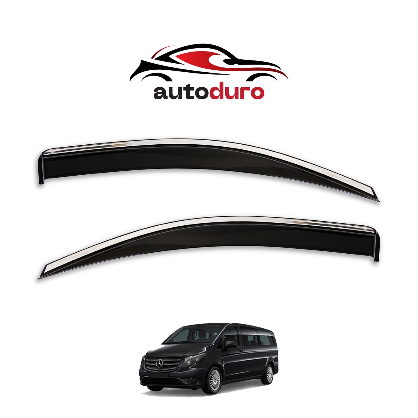 Autoduro Ford Custom 2023 Onwards Window Wind Deflectors 2pcs - 45301323-020017-20010101_3