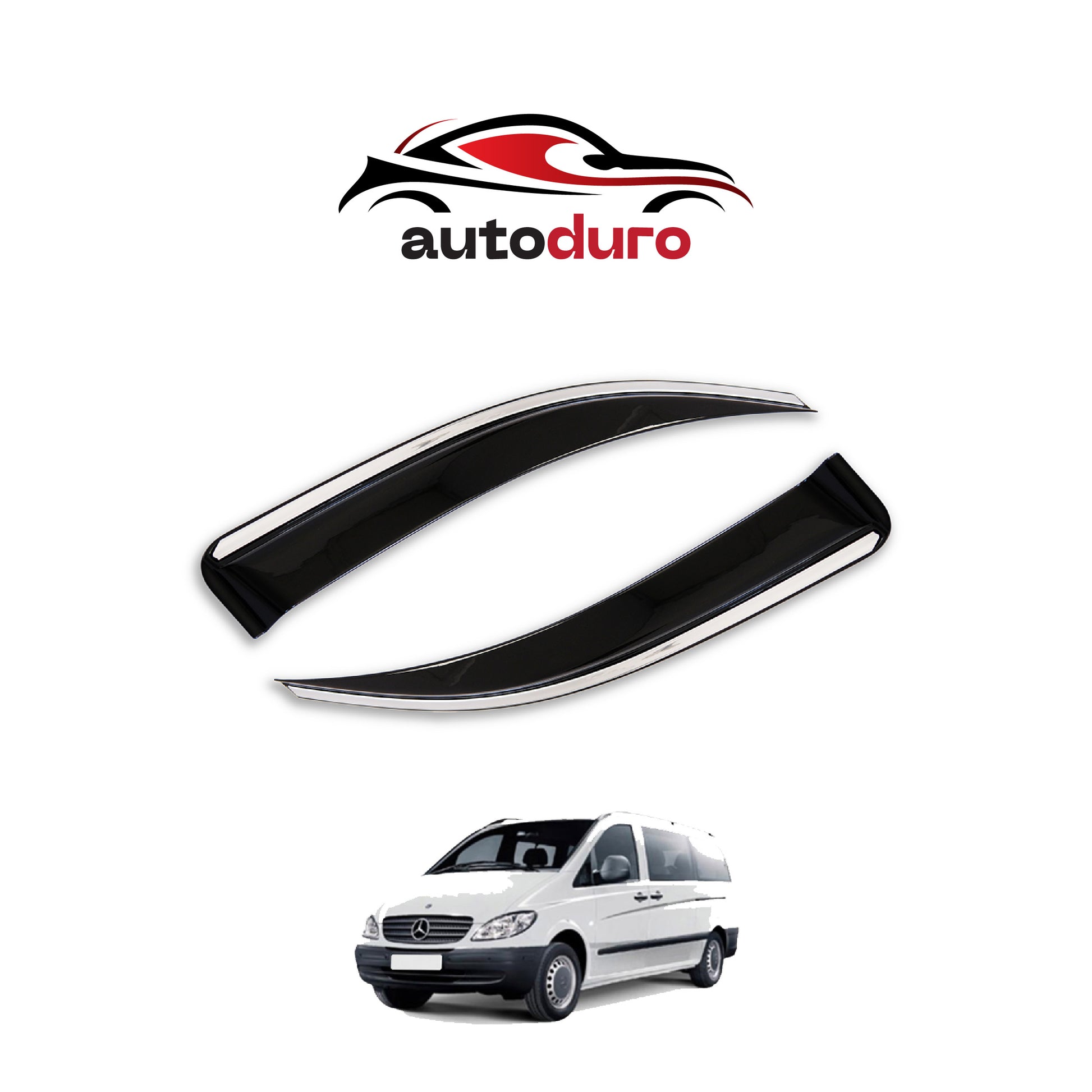 Autoduro Ford Custom 2023 Onwards Window Wind Deflectors 2pcs - 45301323-020017-20010101_6