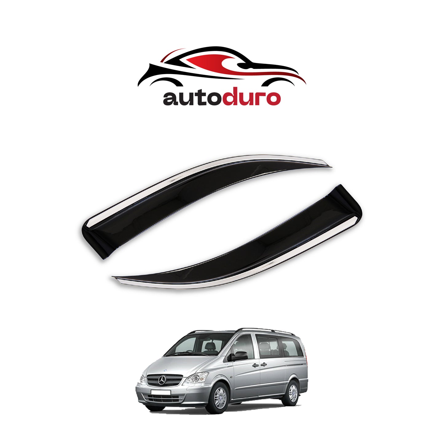 Autoduro Ford Custom 2023 Onwards Window Wind Deflectors 2pcs - 45301323-020017-20010101_7