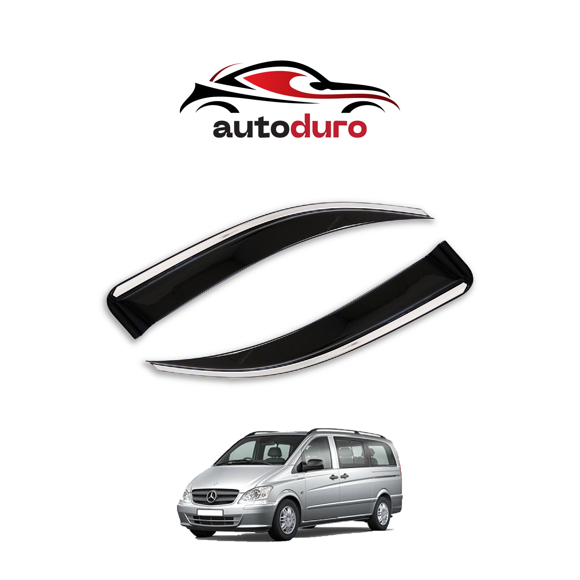 Autoduro Ford Custom 2023 Onwards Window Wind Deflectors 2pcs - 45301323-020017-20010101_7