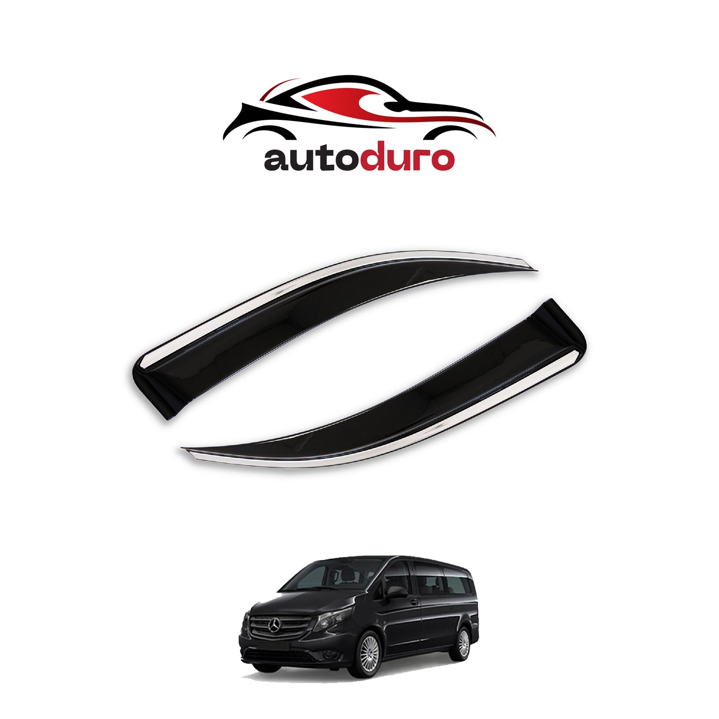 Autoduro Ford Custom 2023 Onwards Window Wind Deflectors 2pcs - 45301323-020017-20010101_8