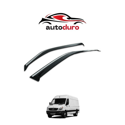 Autoduro Mercedes Sprinter 2006 - 2012 Window Wind Deflectors 2pcs Chrome - 45550206-020017-20010101_16