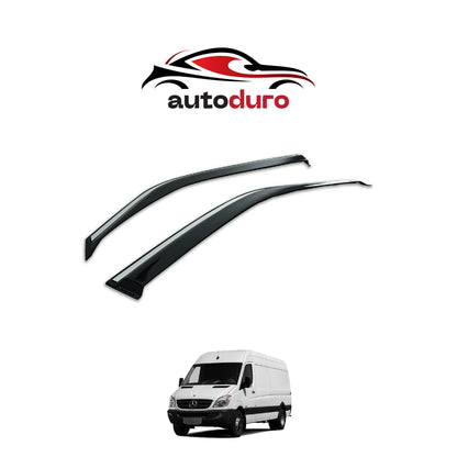 Autoduro Mercedes Sprinter 2006 - 2012 Window Wind Deflectors 2pcs Chrome - 45550206-020017-20010101_2
