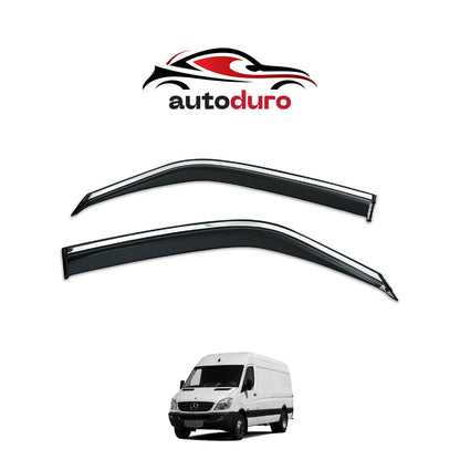 Autoduro Mercedes Sprinter 2006 - 2012 Window Wind Deflectors 2pcs Chrome - 45550206-020017-20010101_8