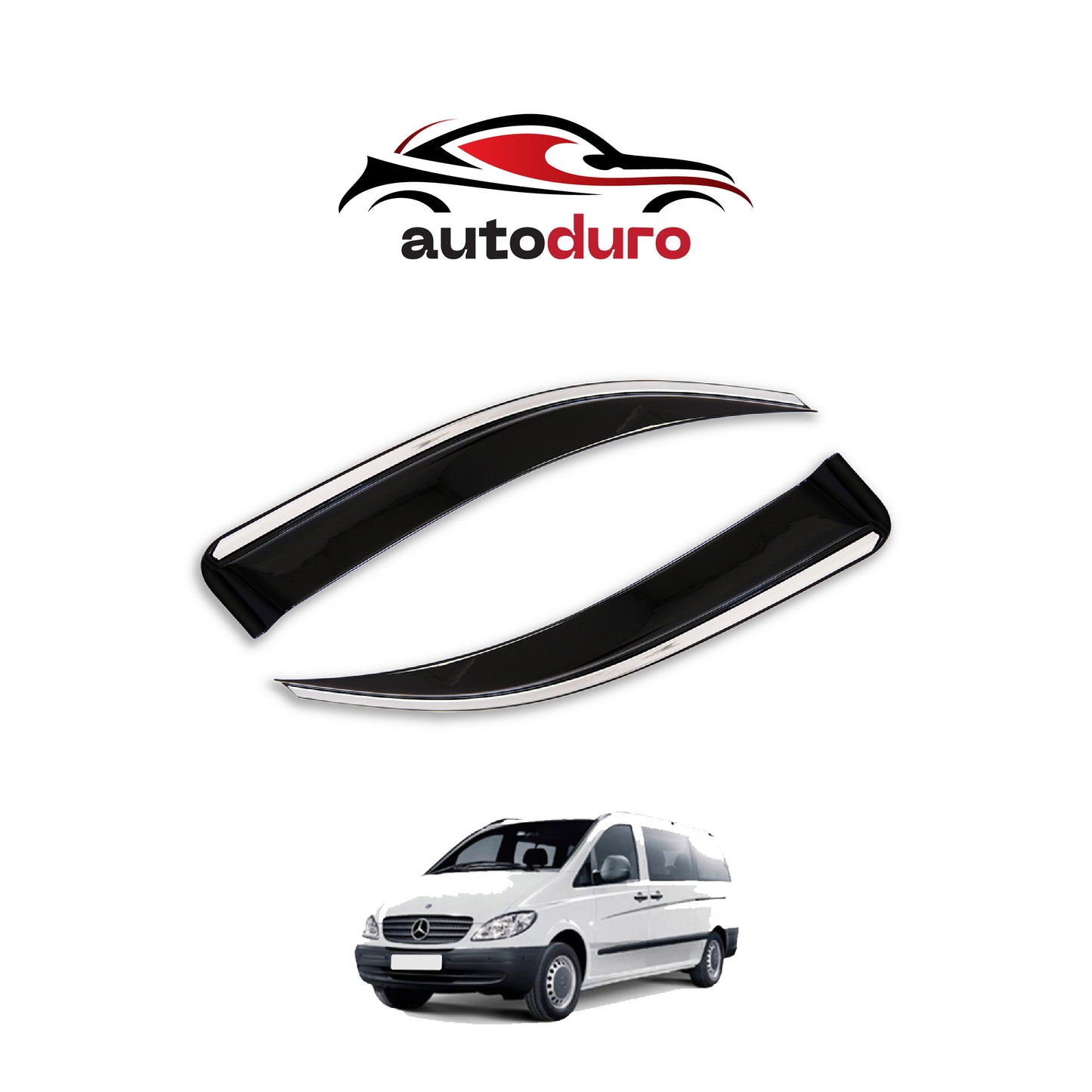 Autoduro Mercedes Vito 2004 - 2010 Window Wind Deflectors 2pcs - 45550403-010017-20010101_2