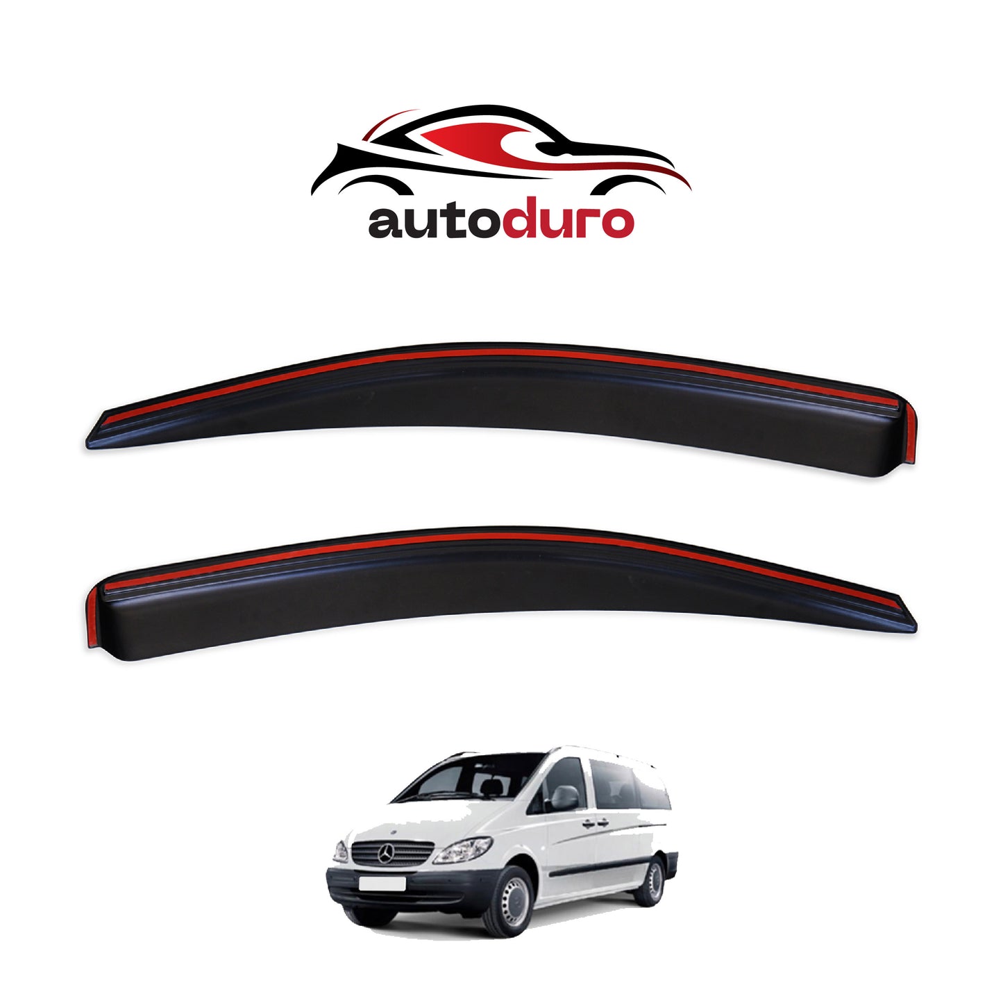 Autoduro Mercedes Vito 2004 - 2010 Window Wind Deflectors 2pcs - 45550403-010017-20010101_4