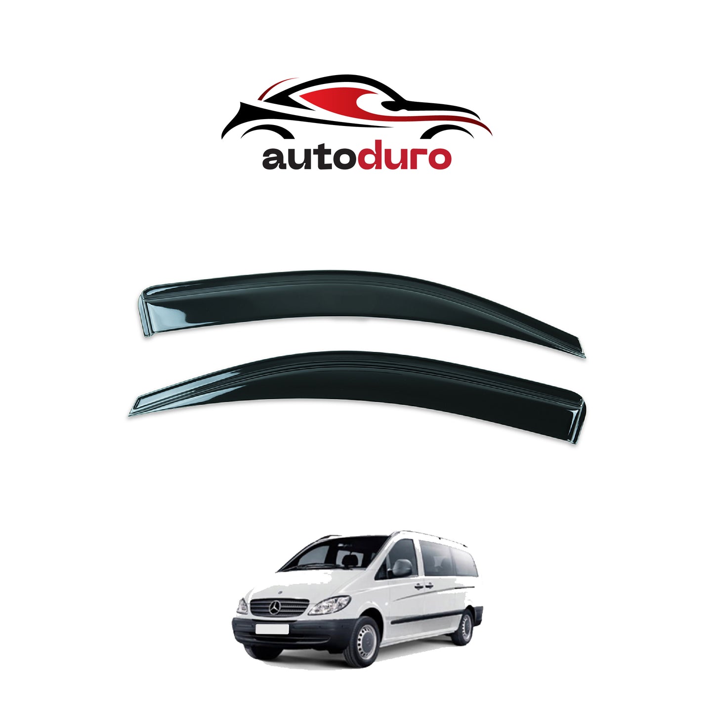 Autoduro Mercedes Vito 2004 - 2010 Window Wind Deflectors 2pcs - 45550403-010017-20010101_5