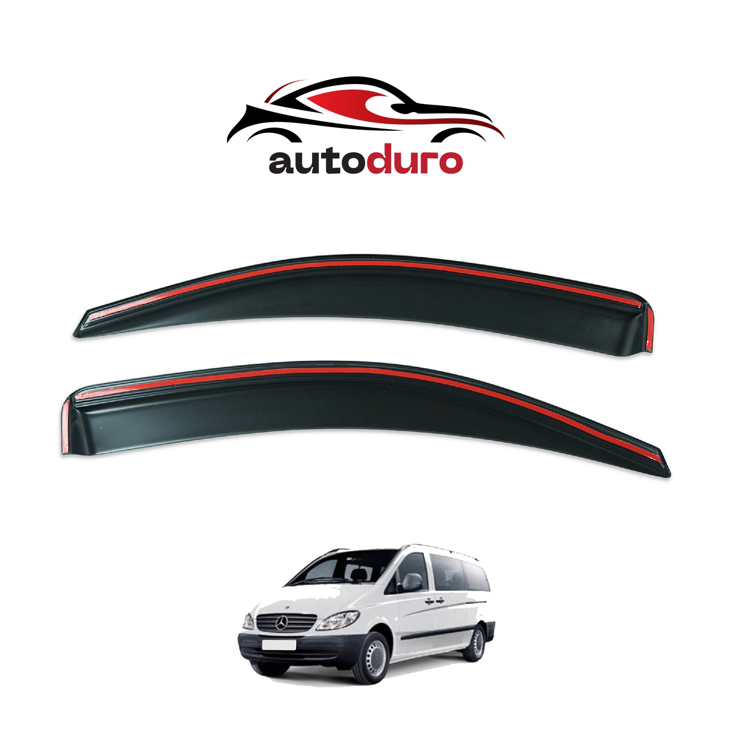 Autoduro Mercedes Vito 2004 - 2010 Window Wind Deflectors 2pcs - 45550403-010017-20010101_8