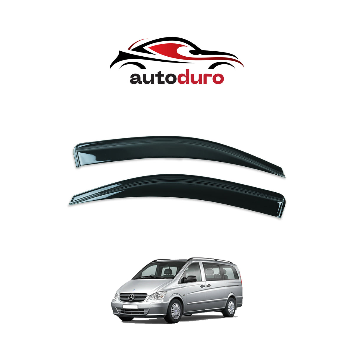 Autoduro Mercedes Vito 2011 - 2014 Window Wind Deflectors 2pcs - 45550411-010017-20010101_5