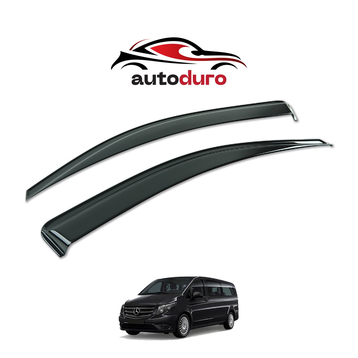 Autoduro Mercedes Vito 2015 Onwards Window Wind Deflectors 2pcs - 45550414-010017-20010101_3
