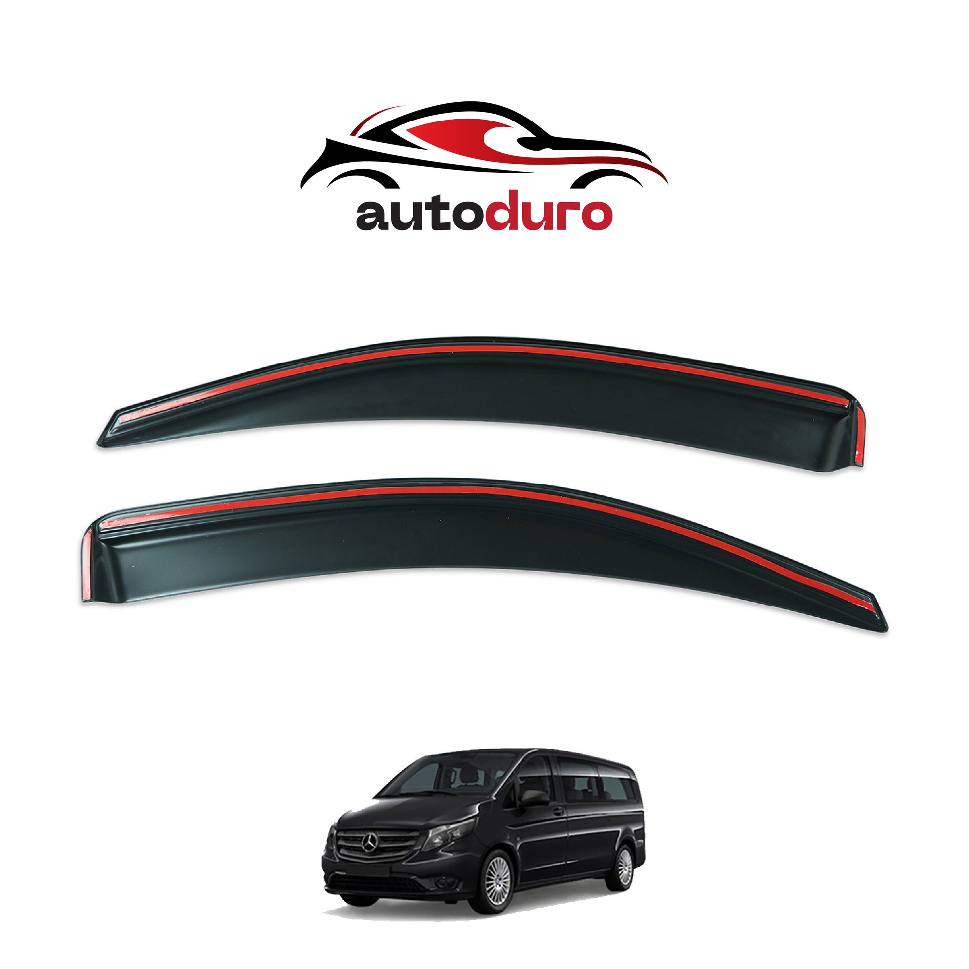 Autoduro Mercedes Vito 2015 Onwards Window Wind Deflectors 2pcs - 45550414-010017-20010101_4