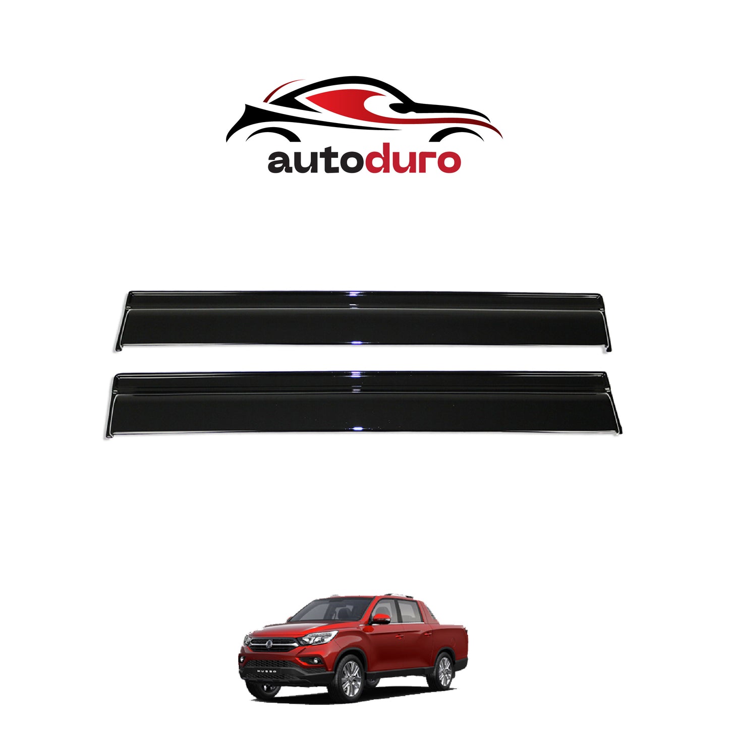 Autoduro Ssangyong Musso 2021 Onwards Window Wind Deflectors - 45730321-040019-20010101_2