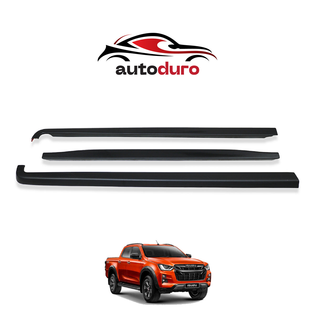 Autoduro Isuzu D-Max 2020 Onwards Bed Rail Protector 3pcs - 48380120-010018-20010402_1