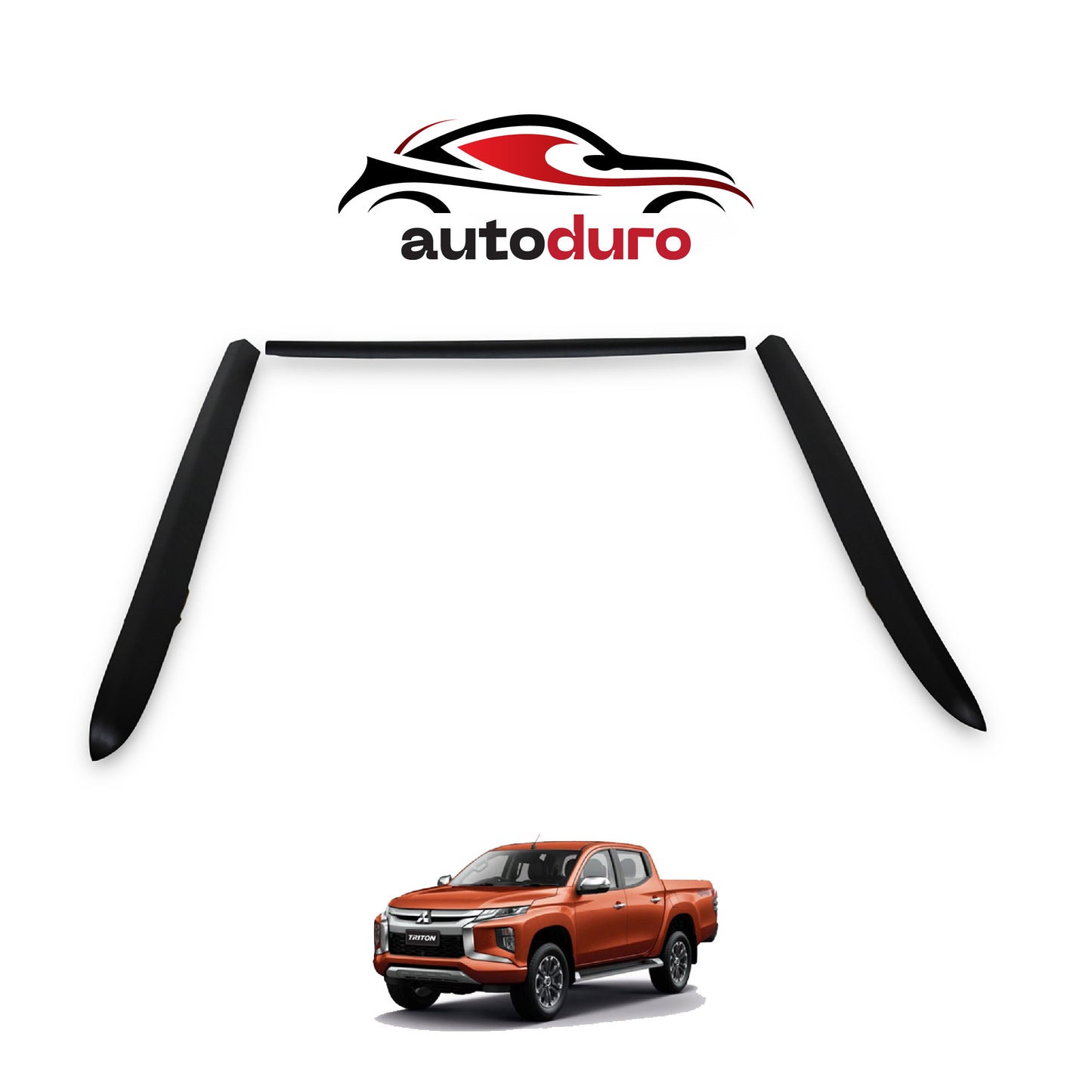 Autoduro Mitsubishi L200 2019 Onwards Bed Rail Protector 3pcs - 48570419-010018-20010402_1