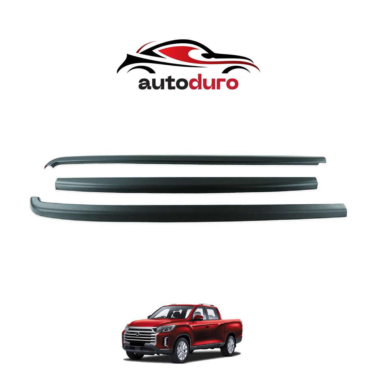Autoduro Ssangyong Musso 2021 Onwards Bed Rail Protector 3pcs - 48730318-010018-20010402_1
