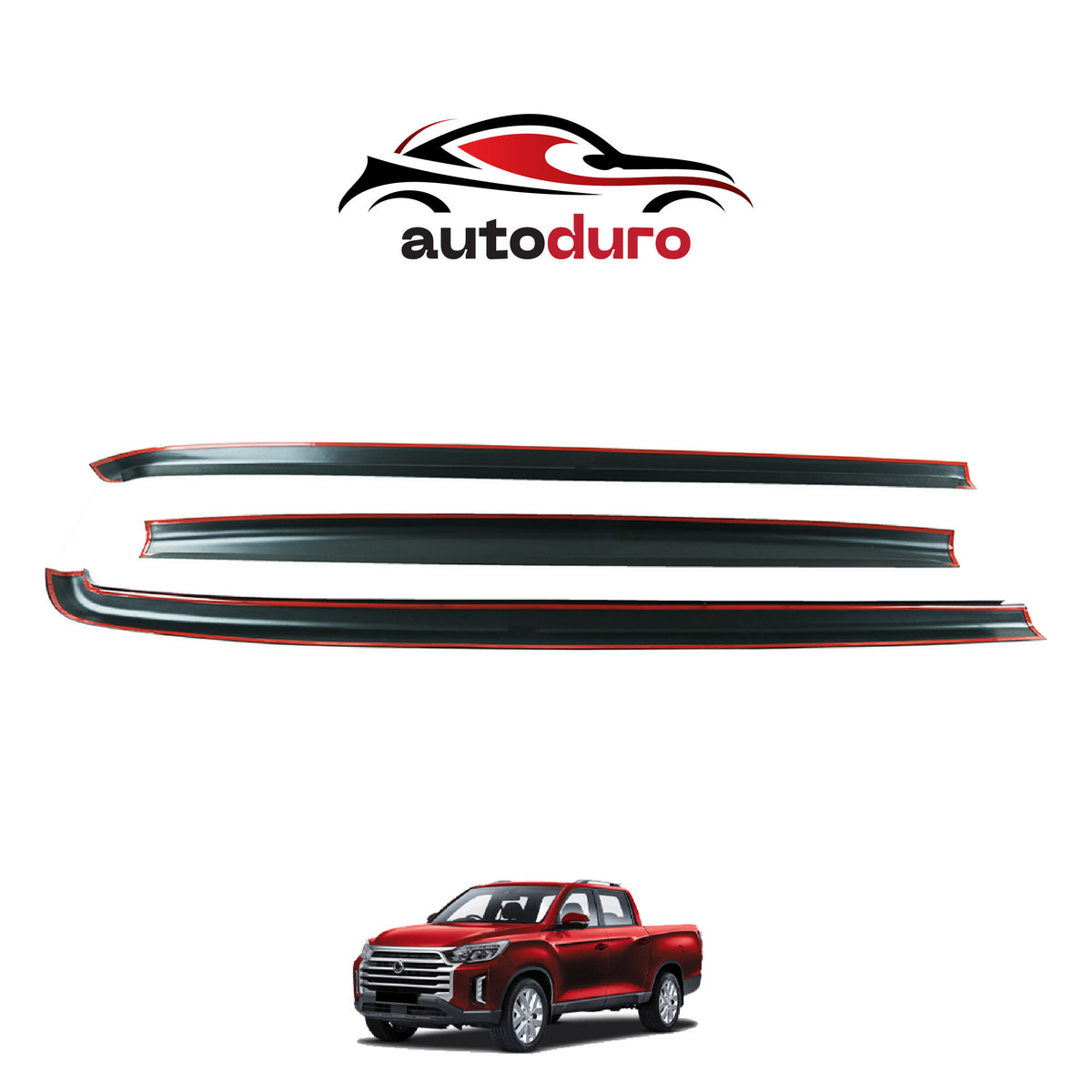 Autoduro Ssangyong Musso 2021 Onwards Bed Rail Protector 3pcs - 48730318-010018-20010402_3