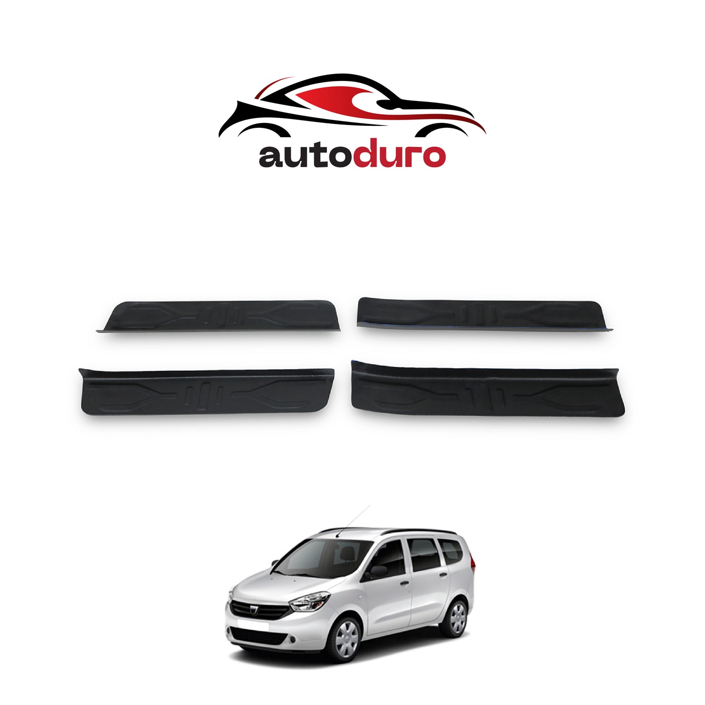 Autoduro Dacia Lodgy 2013 Onwards Door Sill Protector 4pcs - 72210313-010019-20010402_1