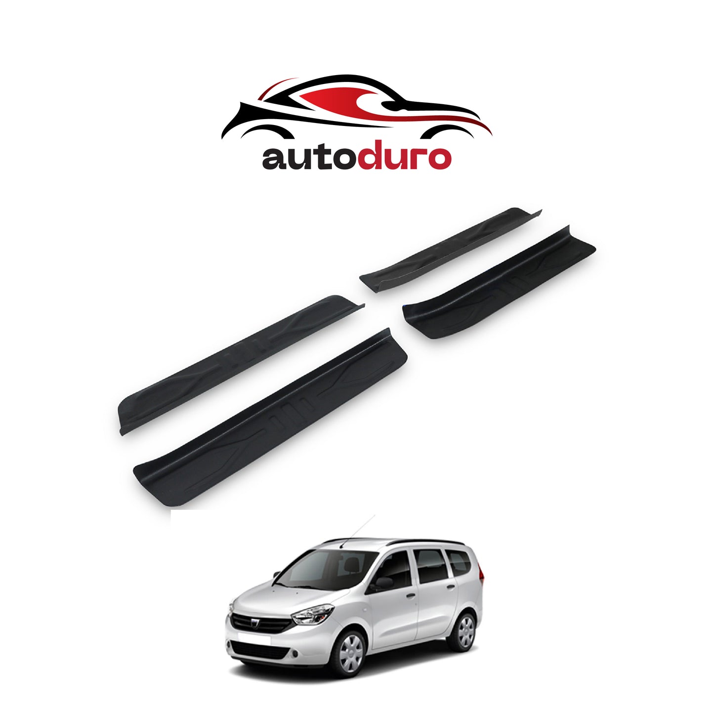 Autoduro Dacia Lodgy 2013 Onwards Door Sill Protector 4pcs - 72210313-010019-20010402_3
