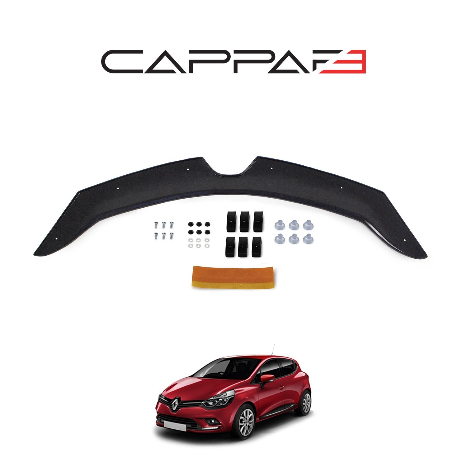 Renault Clio 2012 - 2020 Bonnet Deflector 3mm