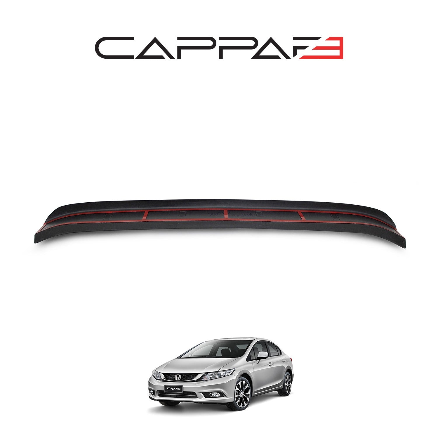 Honda Civic 2012 - 2015 Rear Bumper Sill Protector Matt