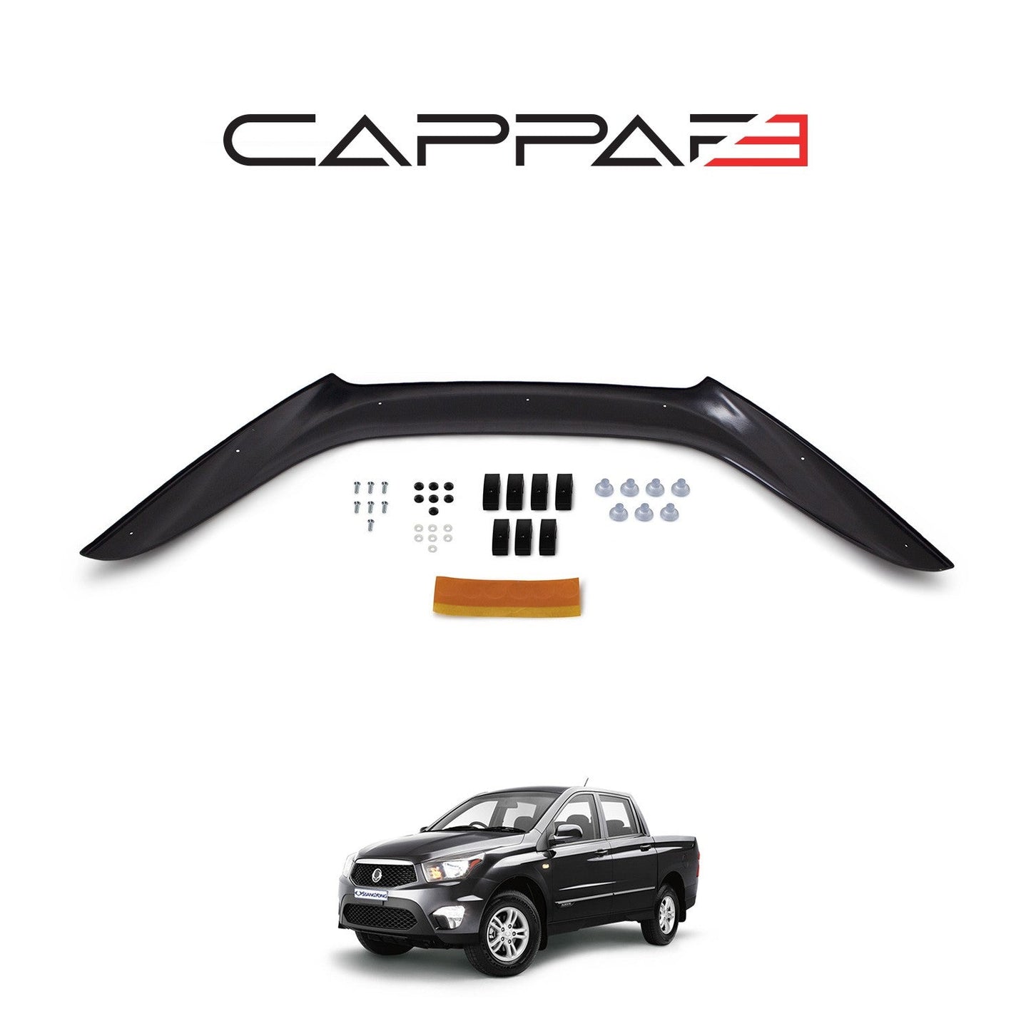 Ssangyong Actyon Sport 2012 - 2016 Bonnet Deflector 3mm