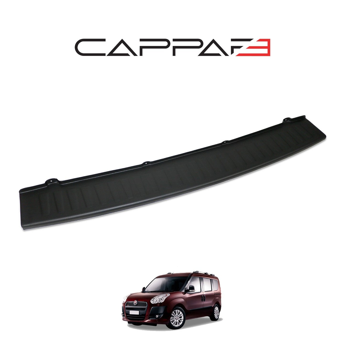 Fiat Doblo 2010 - 2023 Rear Bumper Sill Protector Matt