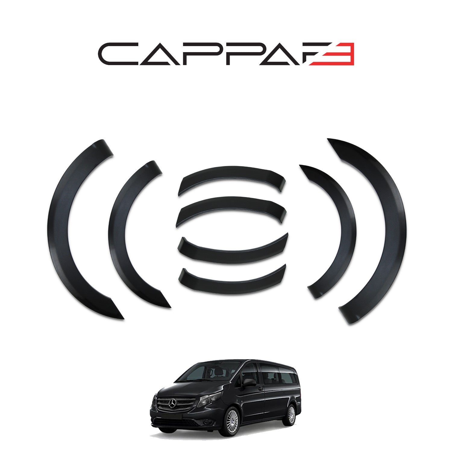 Mercedes Vito 2015 - 2020 Fender Flares 8pcs