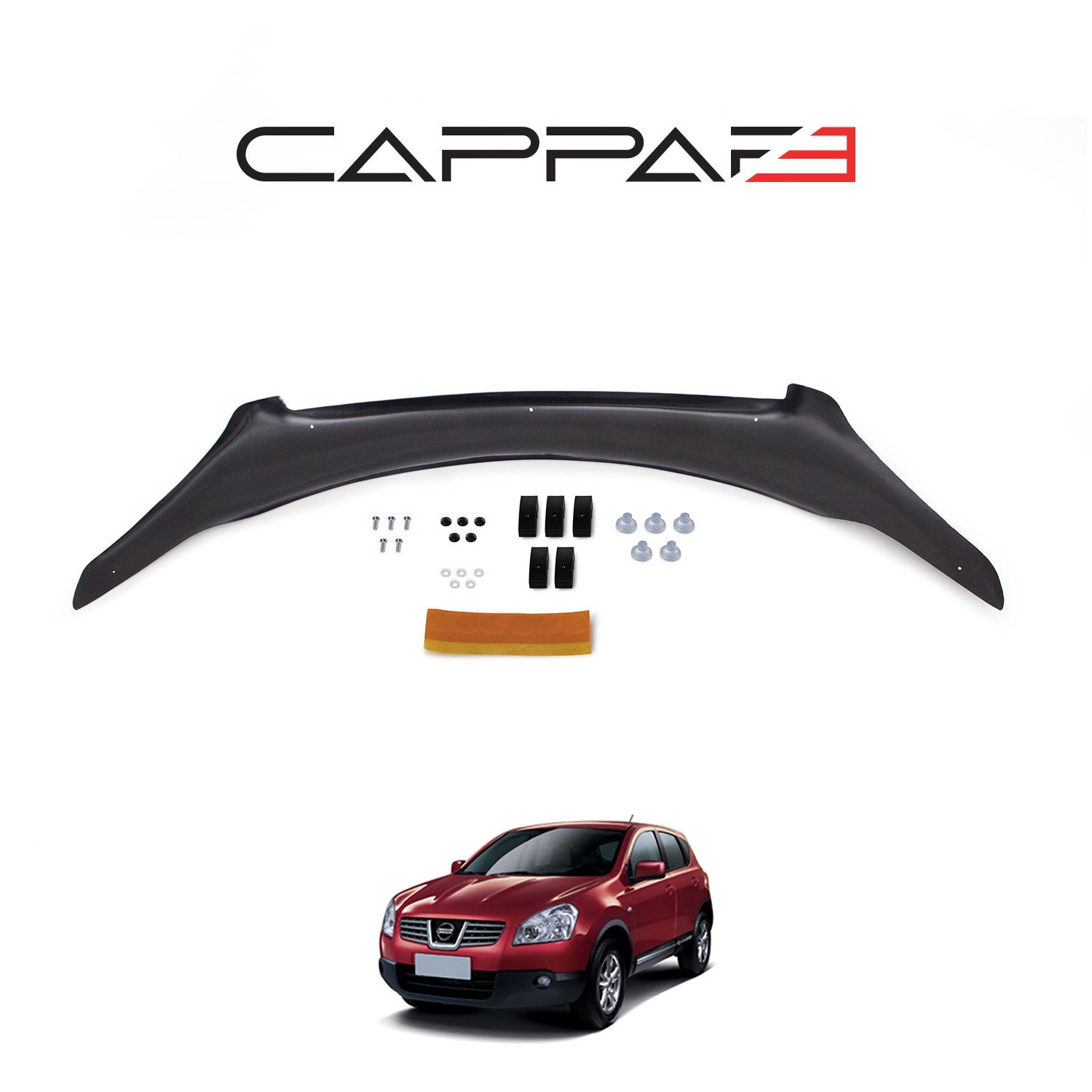 Nissan Qashqai 2007 - 2010 Bonnet Deflector 4mm