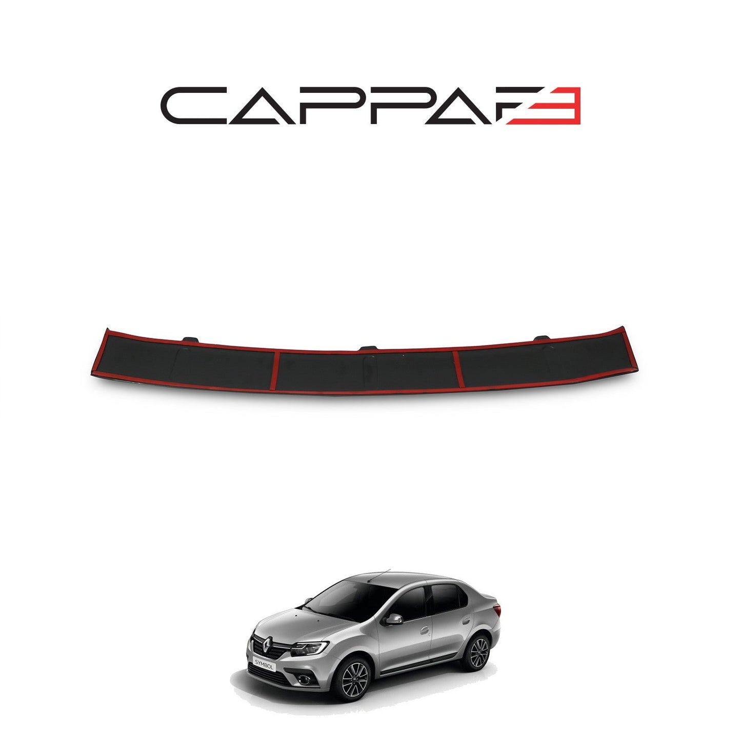 Renault Symbol 2013 Onwards Rear Bumper Sill Protector Gloss