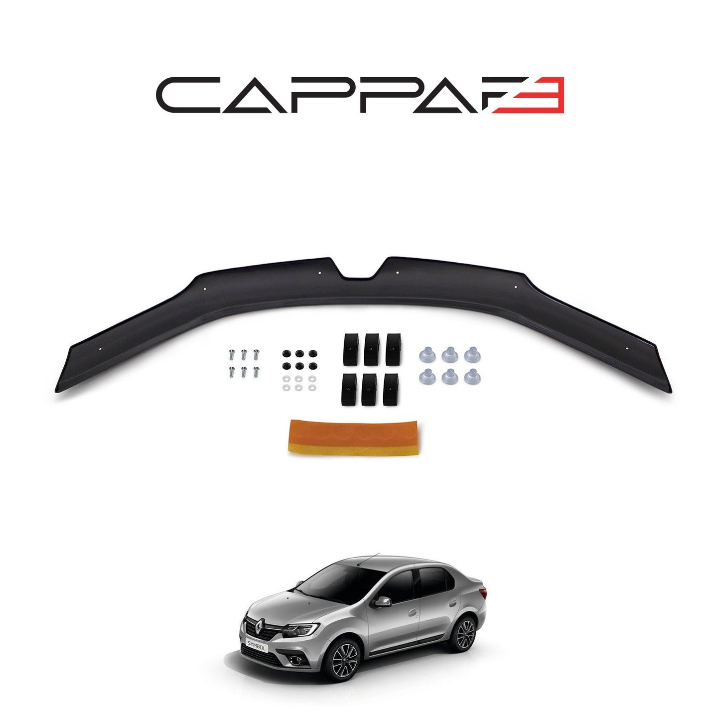 Renault Symbol 2013 Onwards Bonnet Deflector 3mm