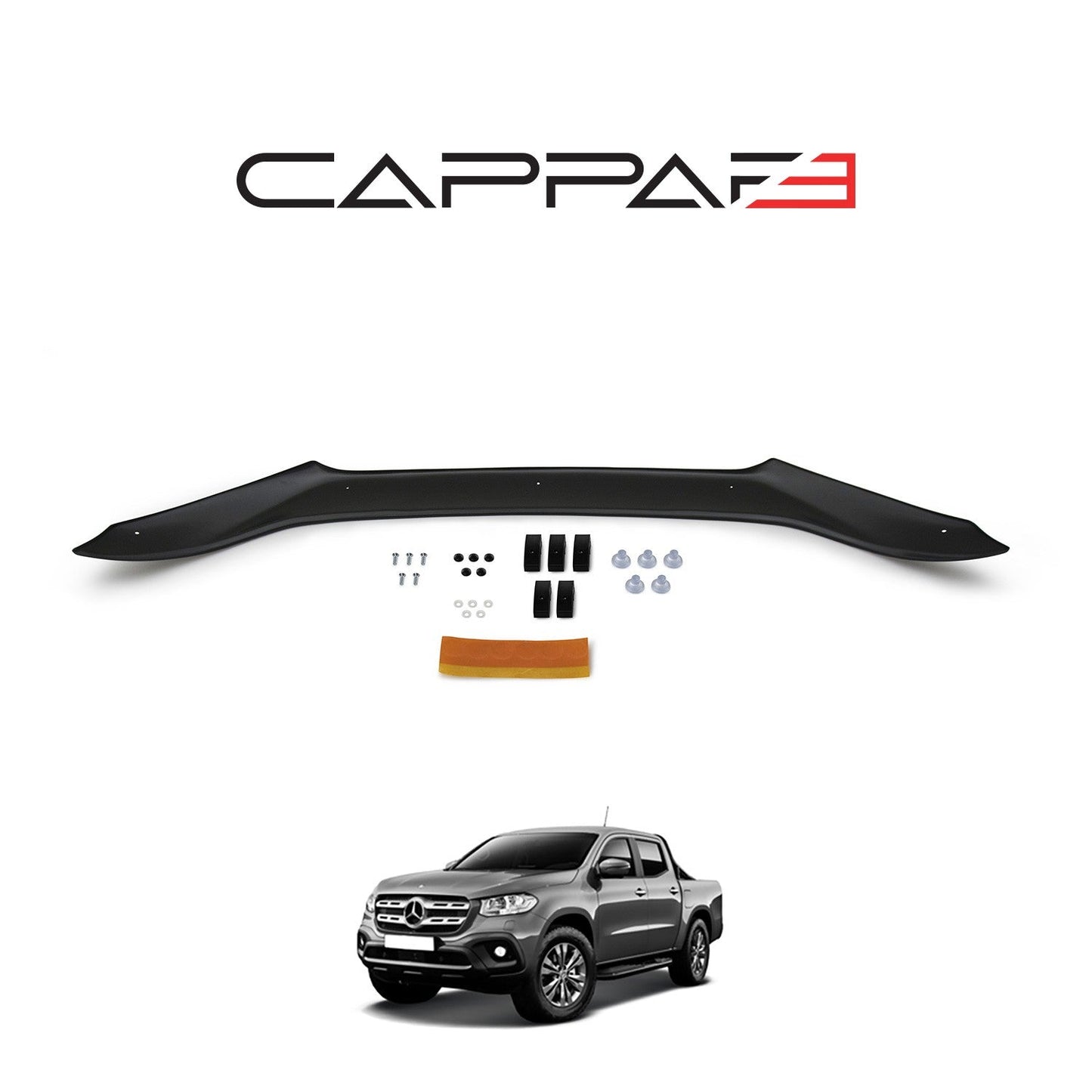 Mercedes X-Class 2017 Onwards Bonnet Deflector 3mm