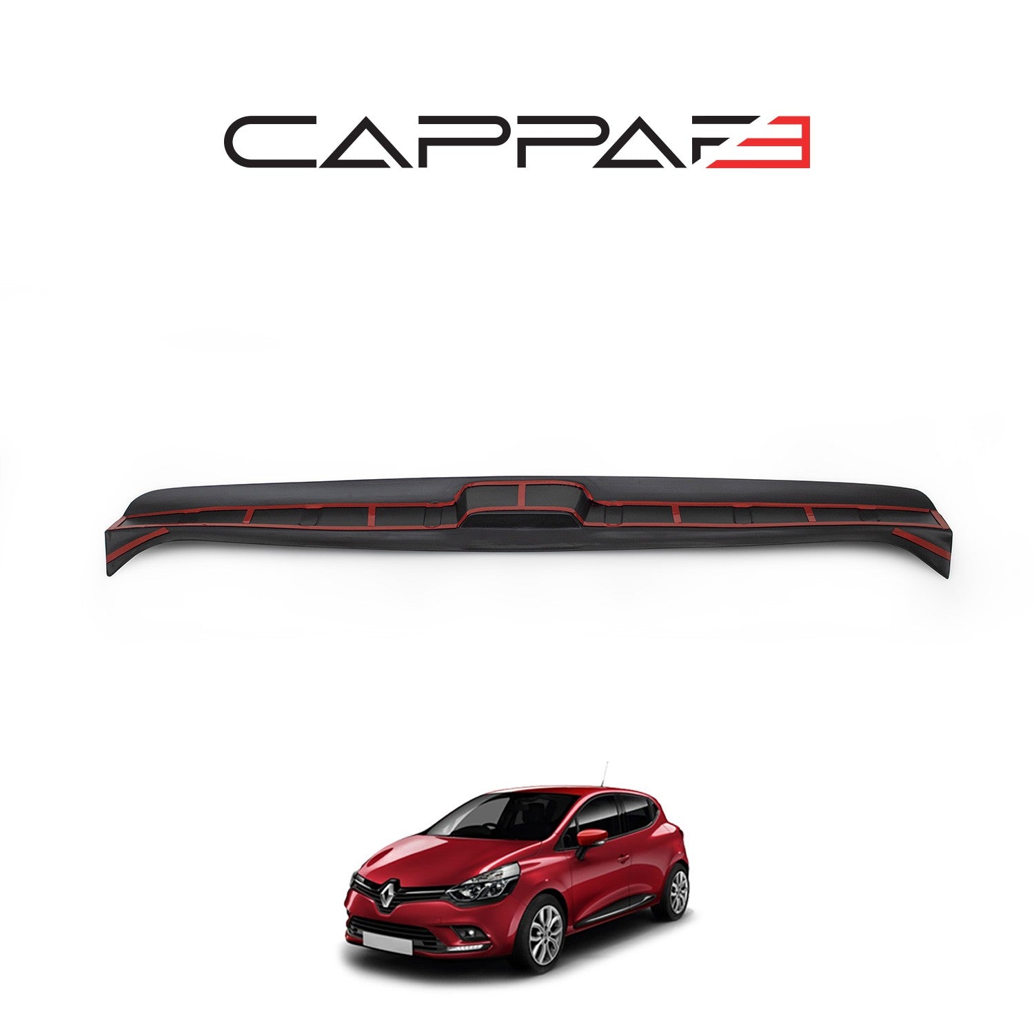 Renault Clio 2012 - 2020 Rear Bumper Sill Protector Gloss