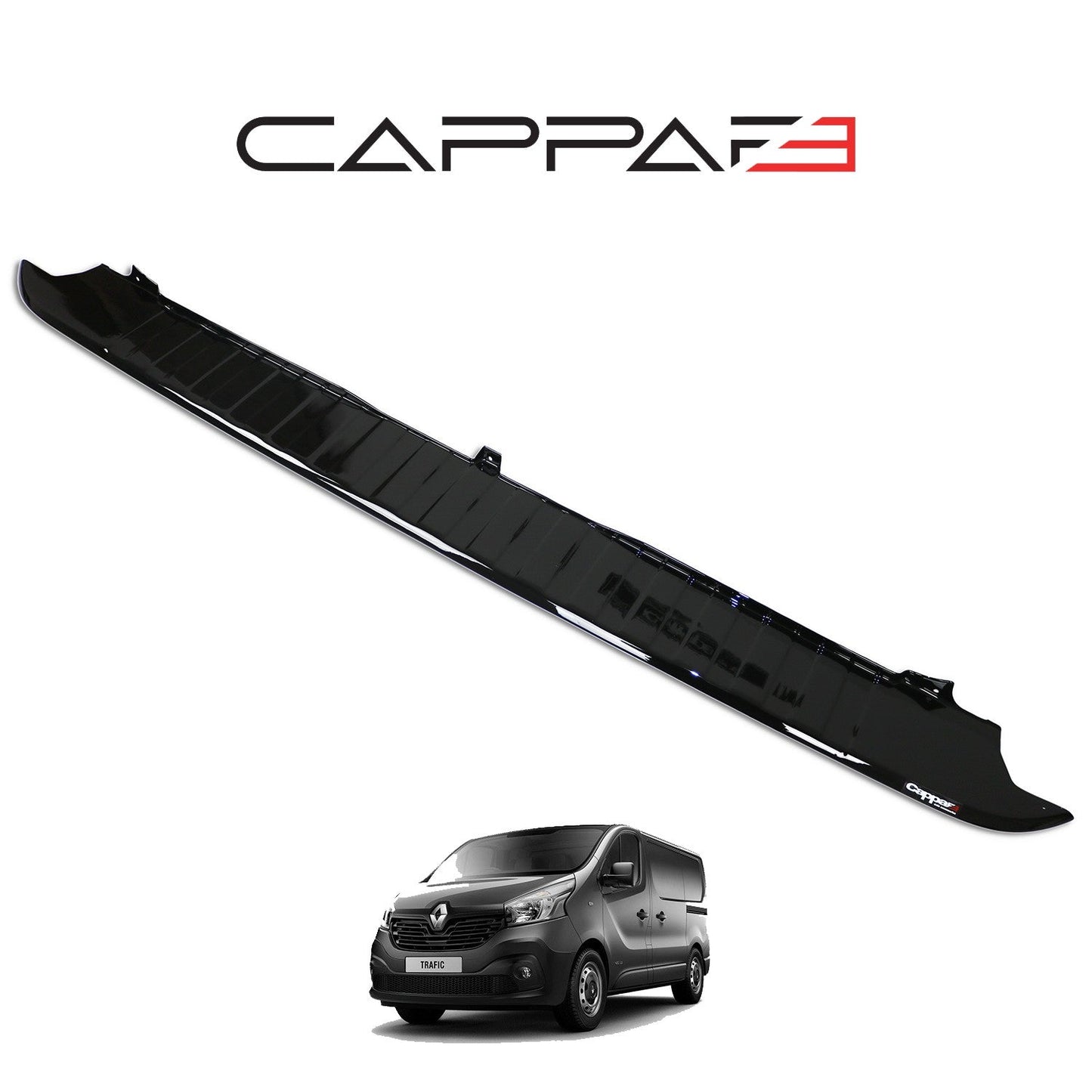 Renault Trafic 2014 - 2019 Rear Bumper Sill Protector Gloss
