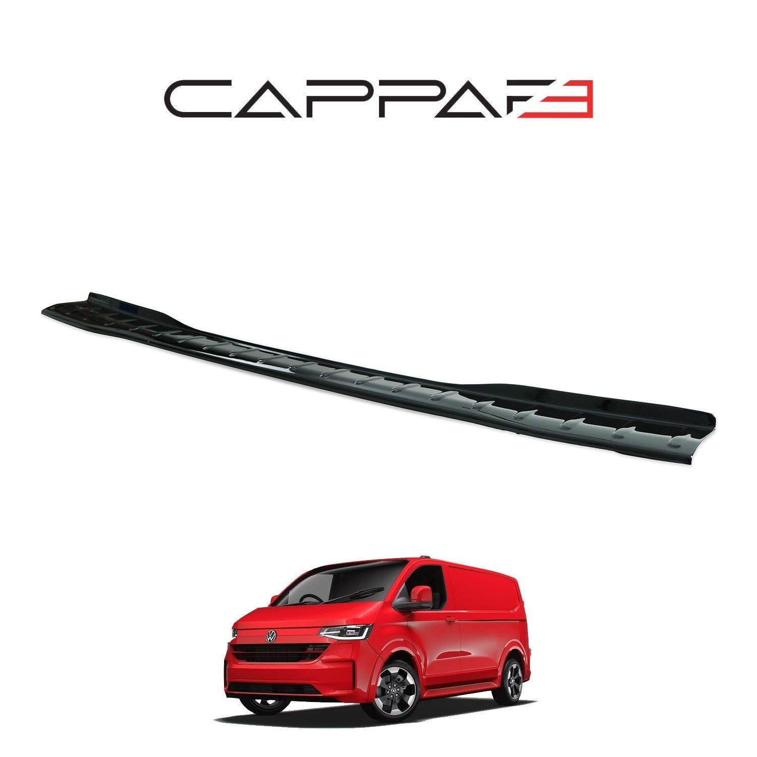 Ford Custom 2023 Onwards Rear Bumper Sill Protector Gloss